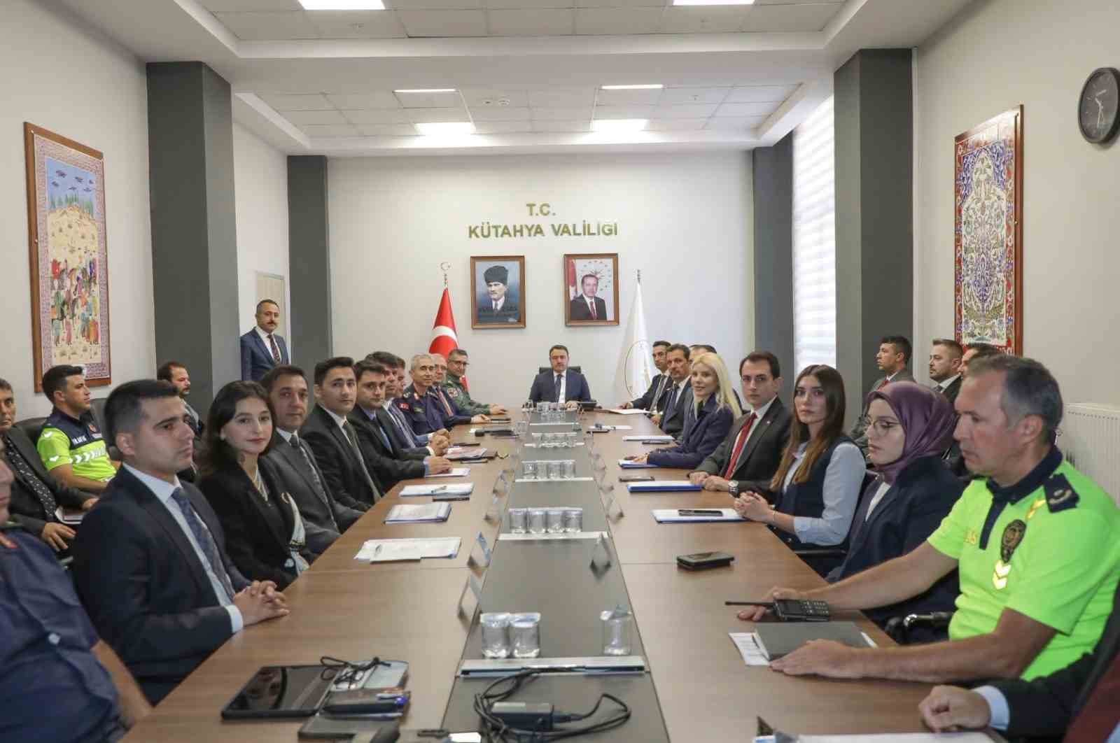 Kütahya’da güvenlik ve asayiş masaya yatırıldı