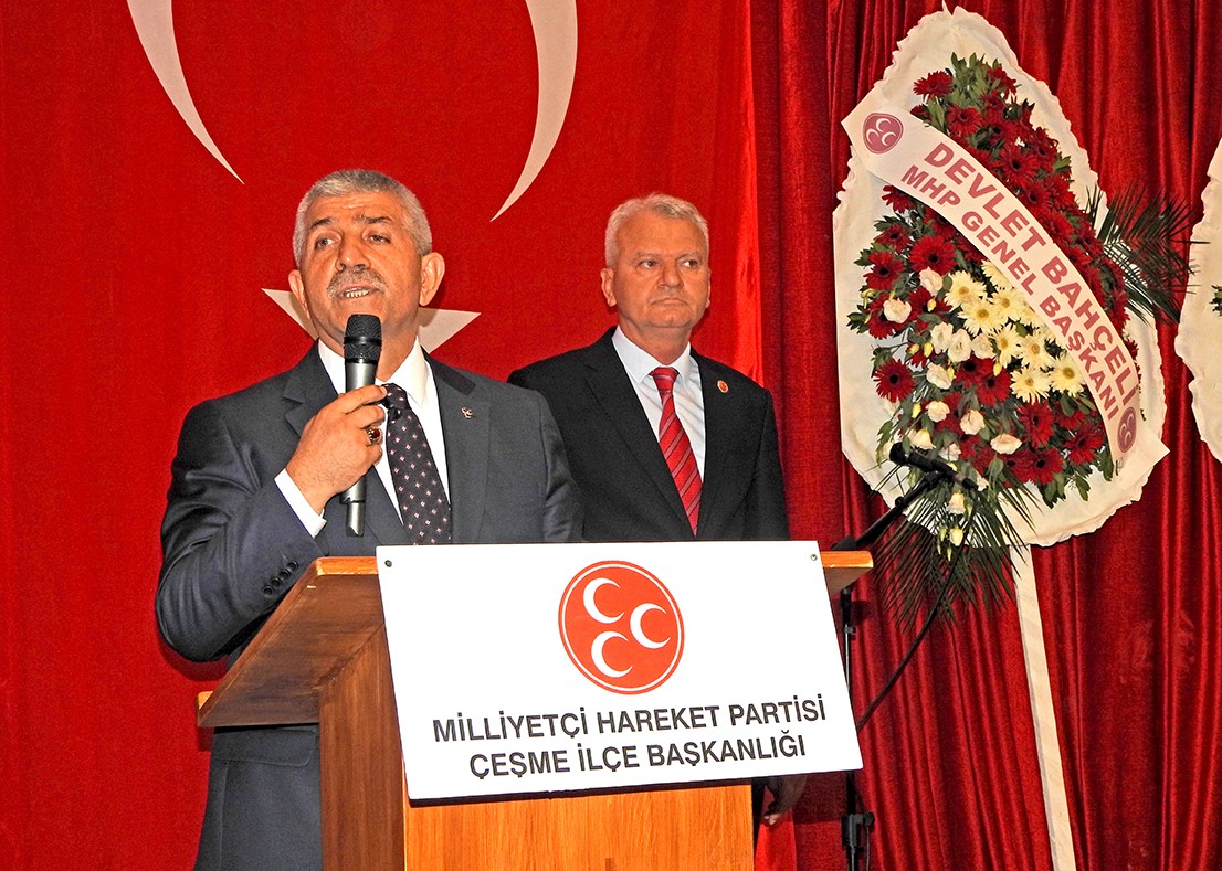 MHP Çeşme’de Galip Uluçam yeniden başkan seçildi