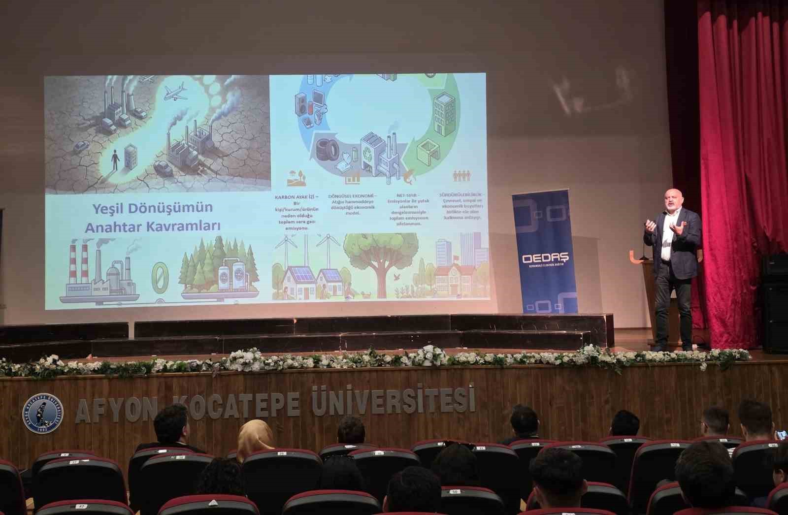 OEDAŞ ve ESO’dan Afyon Kocatepe Üniversitesi’nde ‘Yeşil Yakalı’ eğitimi