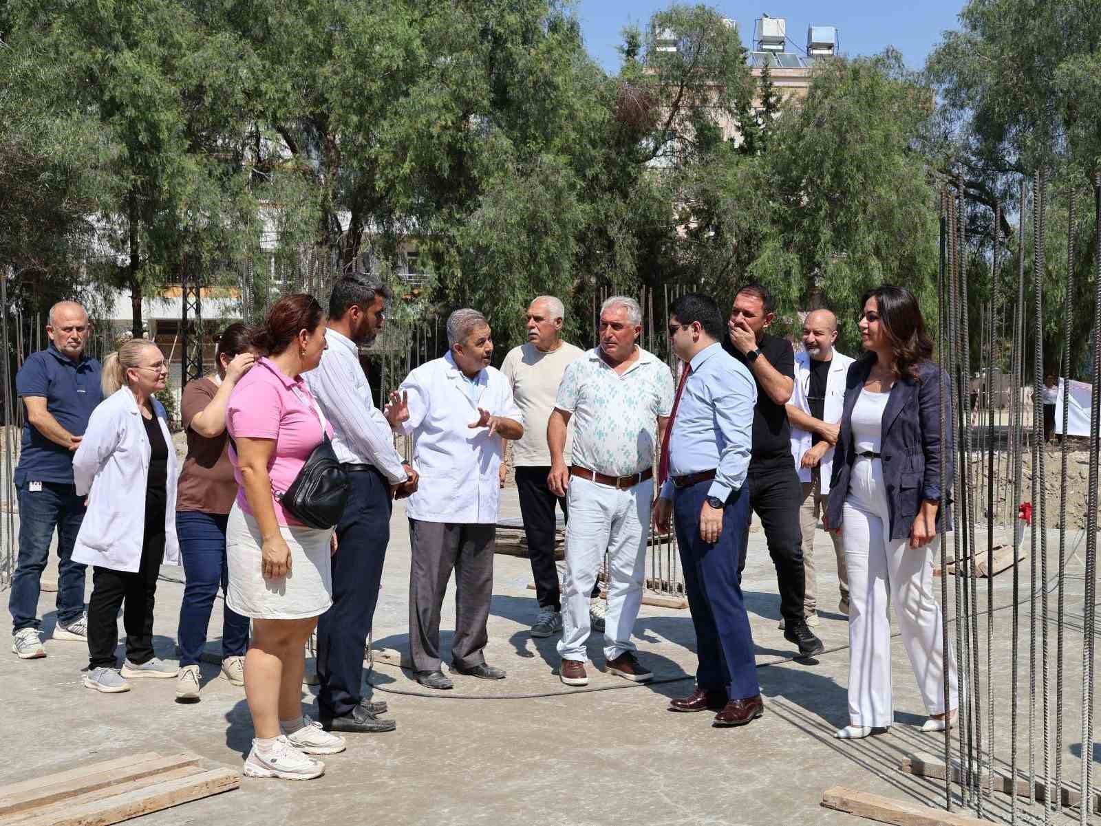 Akçalı Aile Sağlığı Merkezi’nin yeni hizmet binasında çalışmalar sürüyor