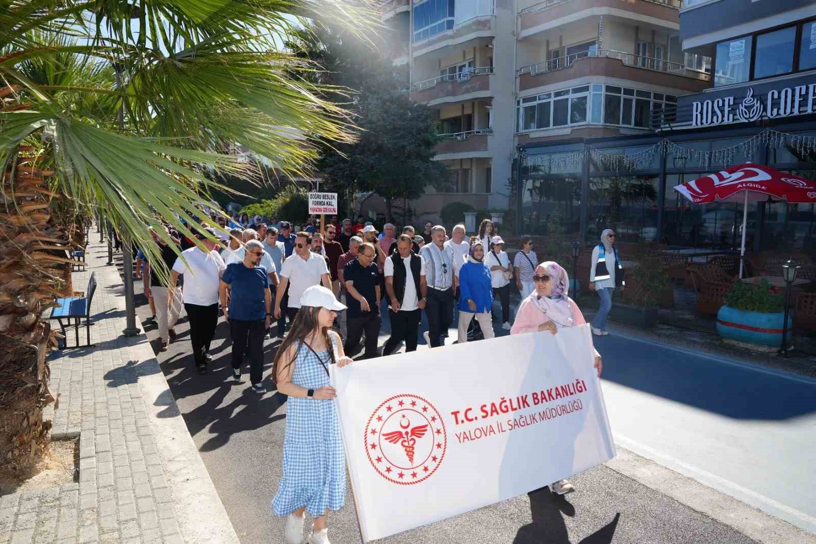 Çiftlikköy’de sağlıklı yaşam için yürüdüler