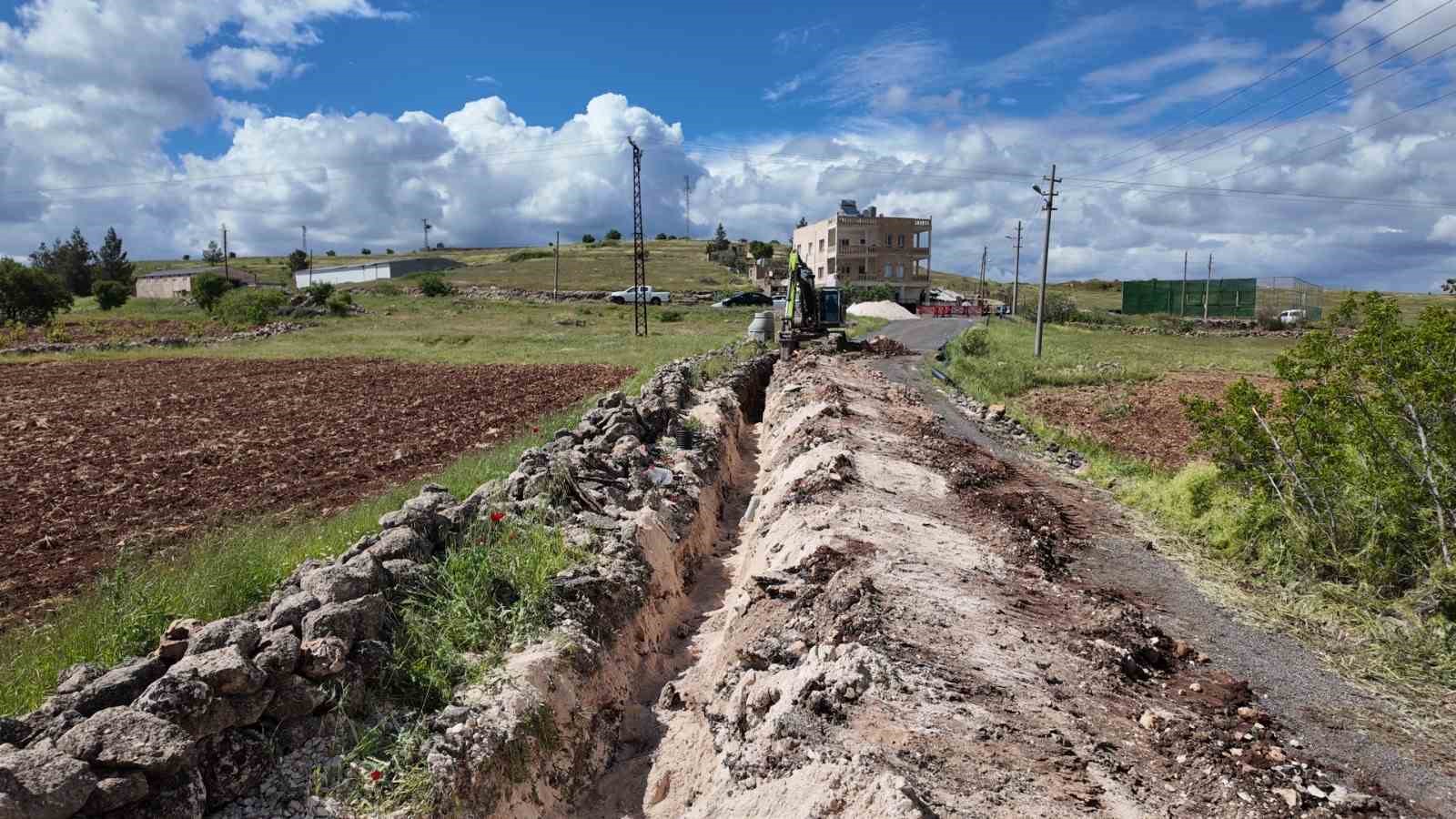 Mardin&rsquo;de bir mahallede daha atık su d&ouml;şeme &ccedil;alışmalarını tamamladı