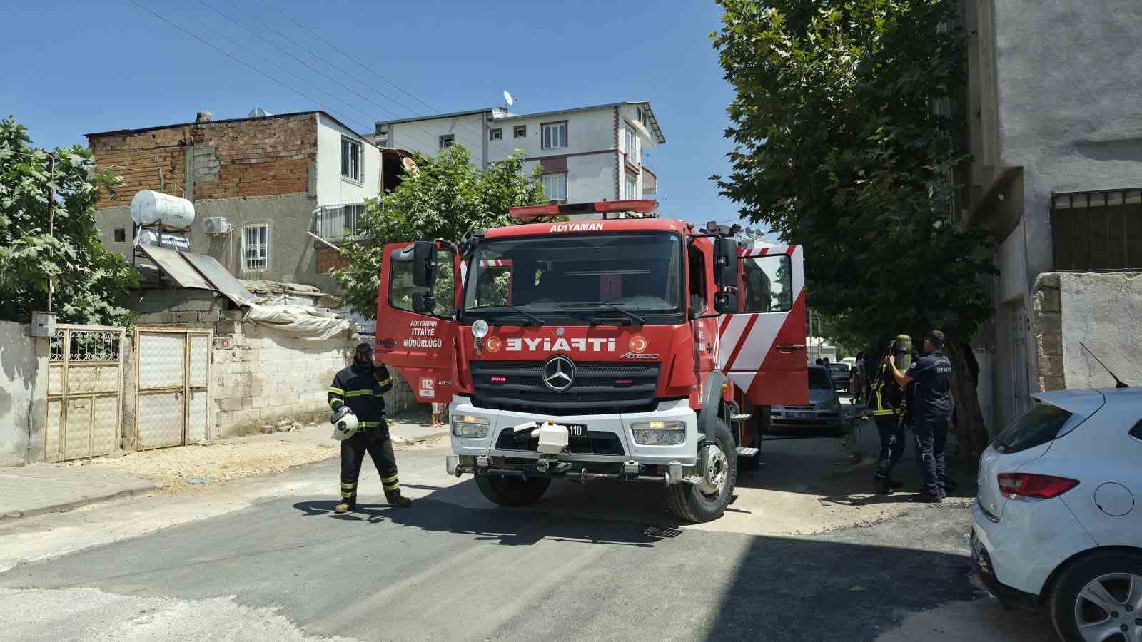 &Ccedil;amaşır makinesinden &ccedil;ıkan yangın korkuttu