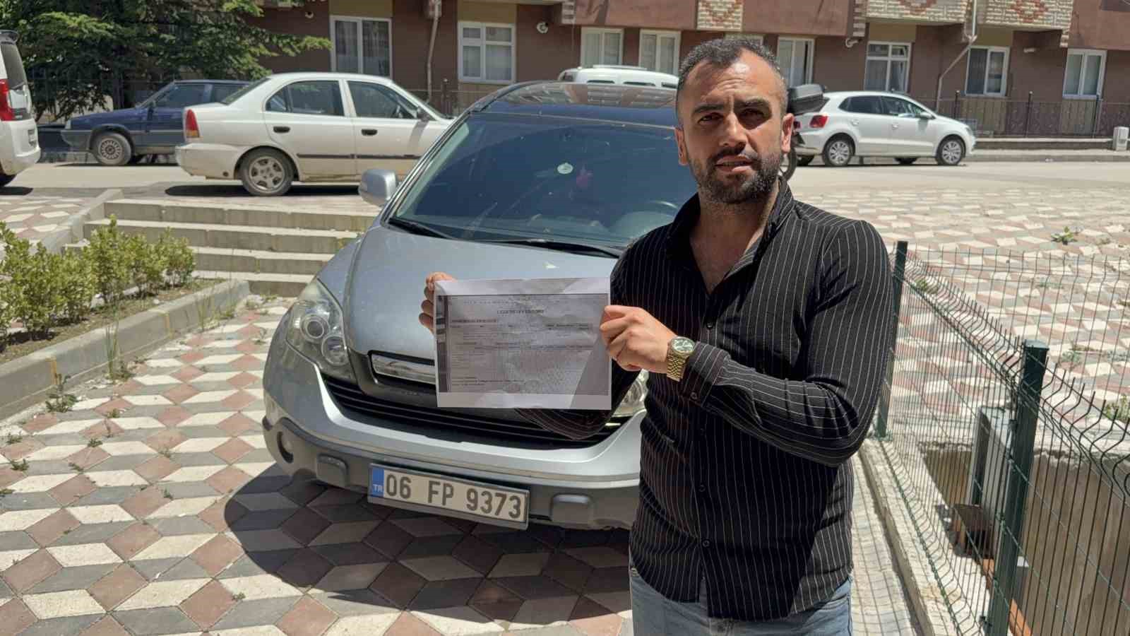 Otomobilin üç önceki sahibinin cezası yeni sahibinin başını ağrıttı
