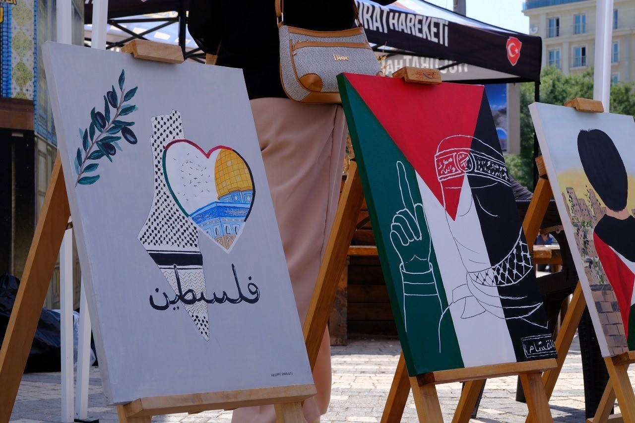 Van’da Filistin’e destek resim sergisi açıldı