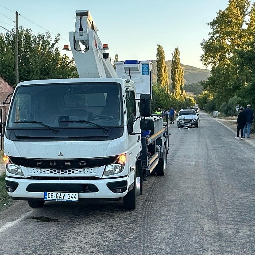 Bilecik’te maddi hasarla atlatılan trafik kazası