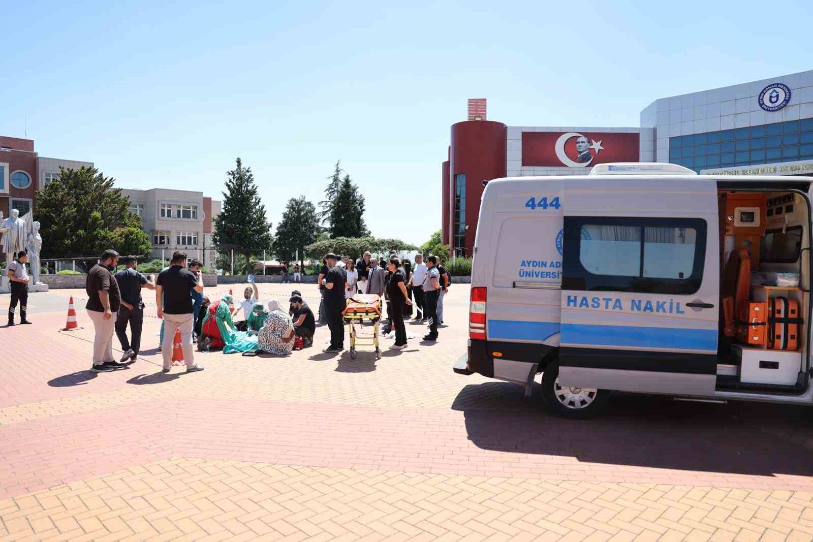 ADÜ’de tatbikat başarıyla yapıldı