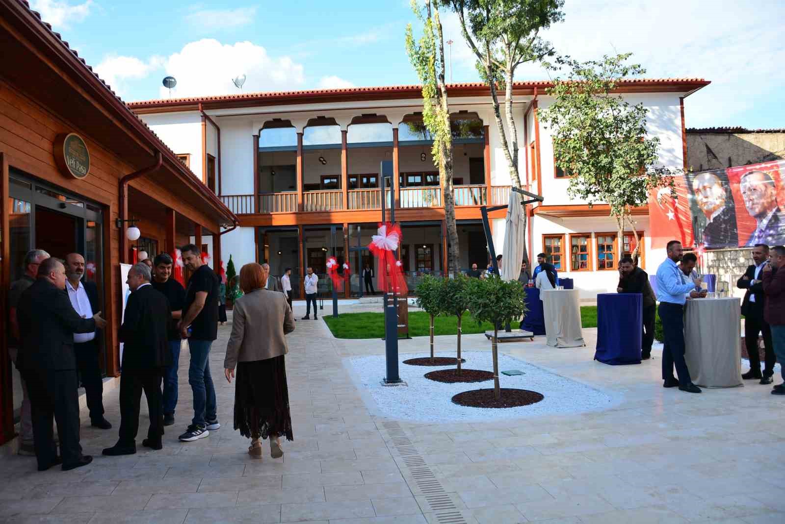 Restore edilen konak, butik otel olarak hizmete başladı: İlk misafirleri şehit aileleri ve gaziler oldu