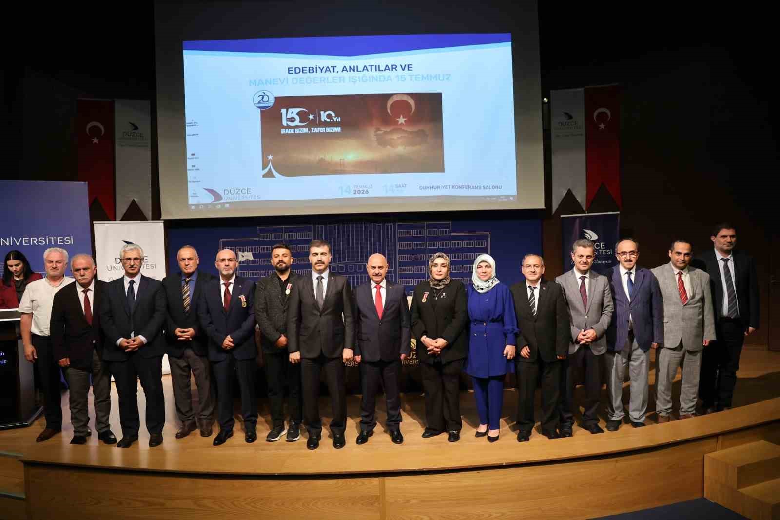 15 Temmuz Gazileri Düzce Üniversitesinde