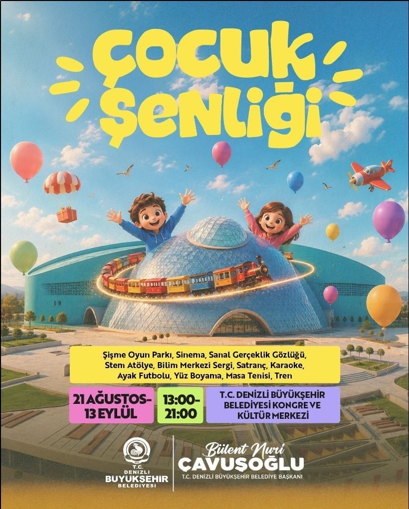 Denizli Büyükşehir’den çocuklara yaz sürprizi