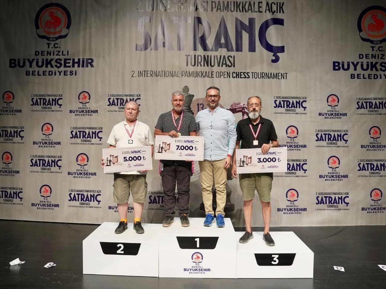 2. Uluslararası Pamukkale Açık Satranç Turnuvası şampiyonlarını buldu