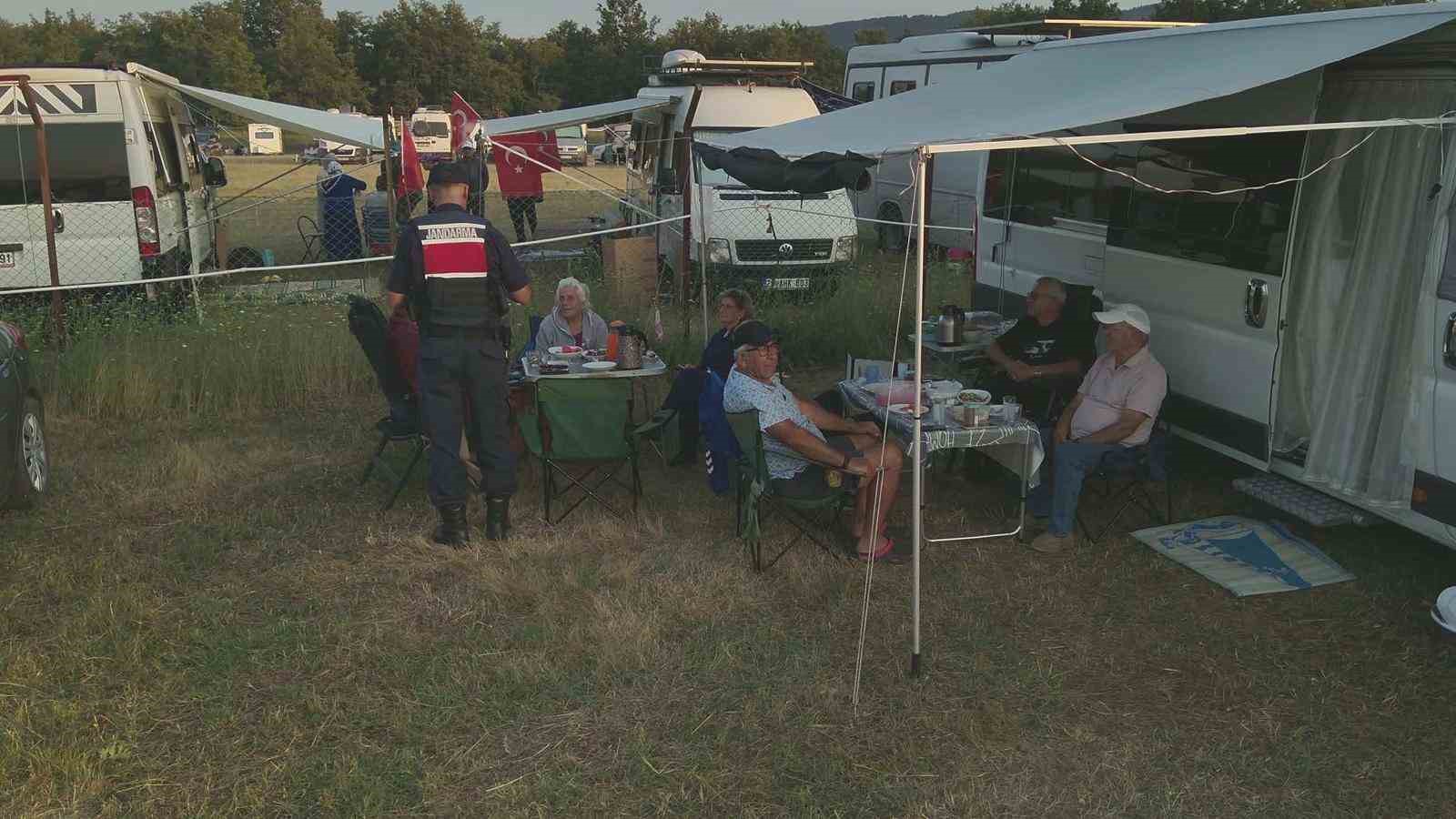 350 karavanın katıldığı festival jandarmanın sıkı denetimiyle tamamlandı