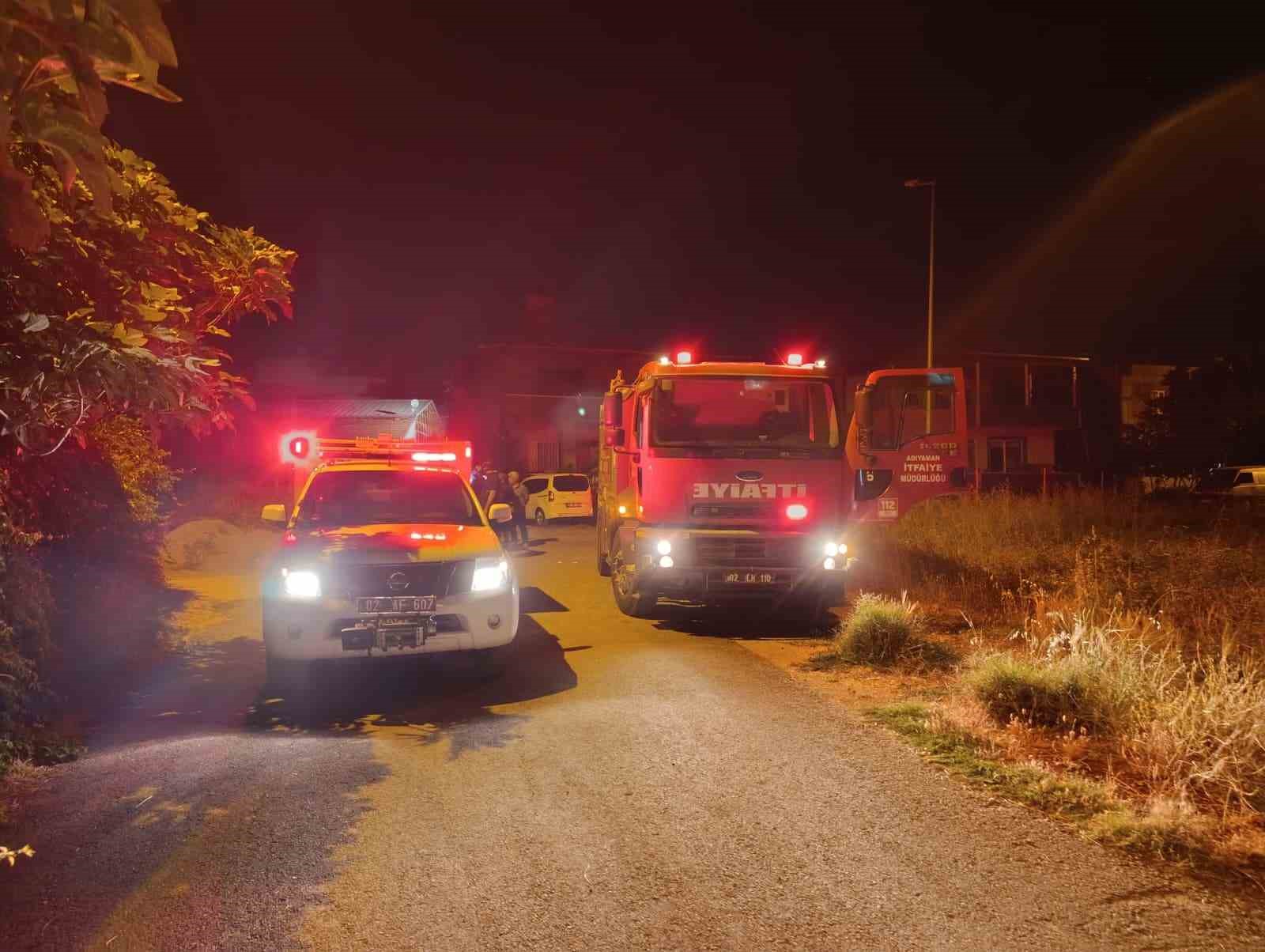 Adıyaman’da boş alanda klor gazı paniği