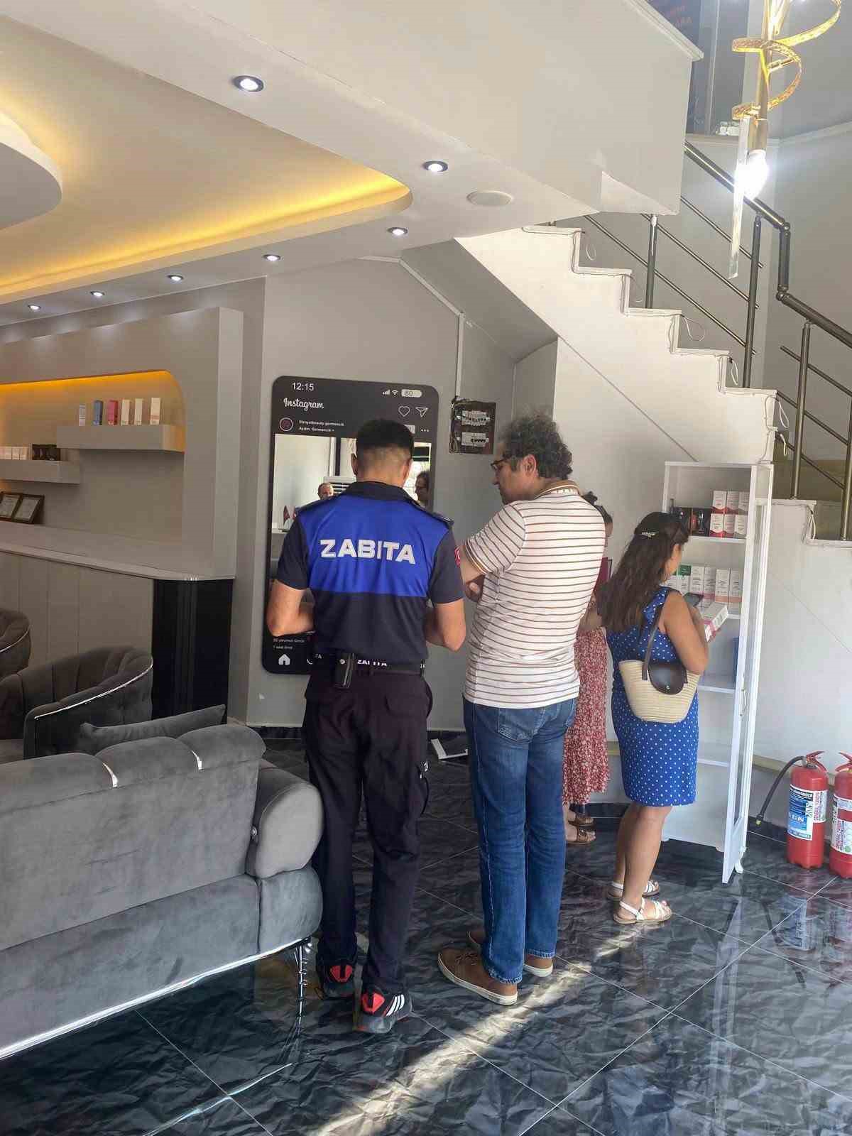 Germencik Belediyesi’nden güzellik merkezlerine ortak denetim