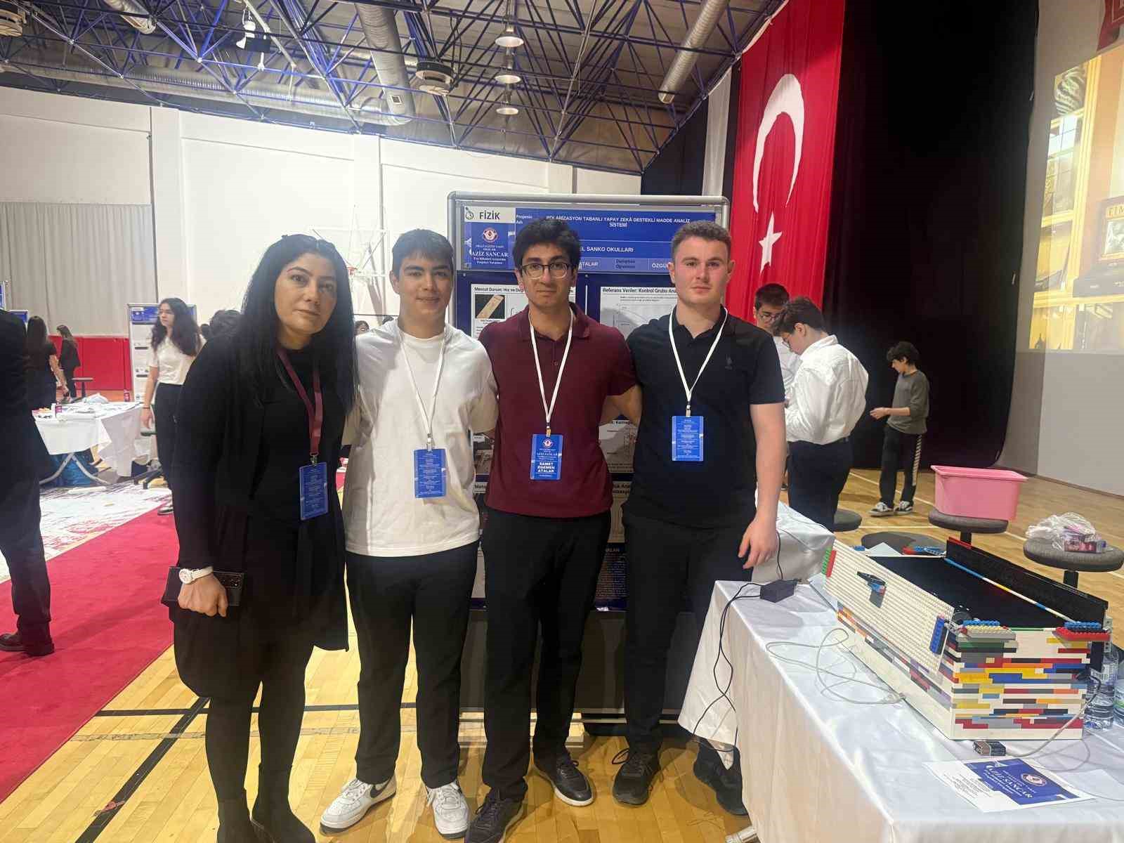SANKO Okulları &ouml;ğrencileri, Aziz Sancar Fen Bilimleri Araştırma Projeleri Yarışması&rsquo;nda T&uuml;rkiye ikincisi oldu