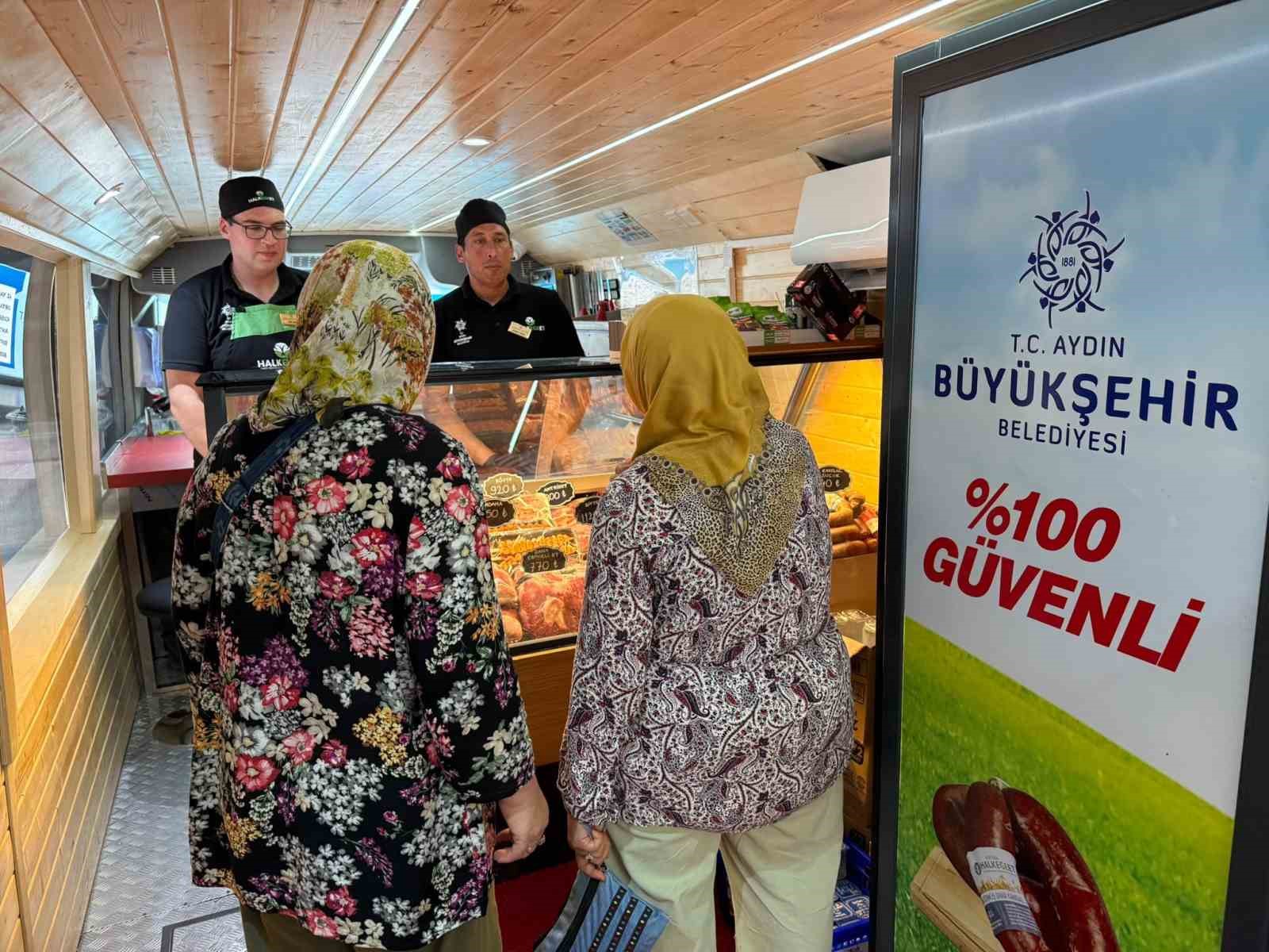 Aydın B&uuml;y&uuml;kşehir Belediyesi Mobil Halk Ege Et Yenipazar&rsquo;da