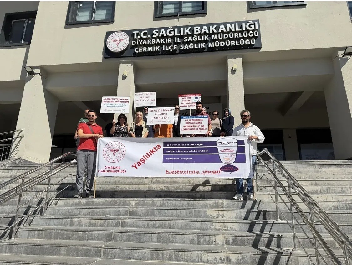 Obezite için yürüdüler