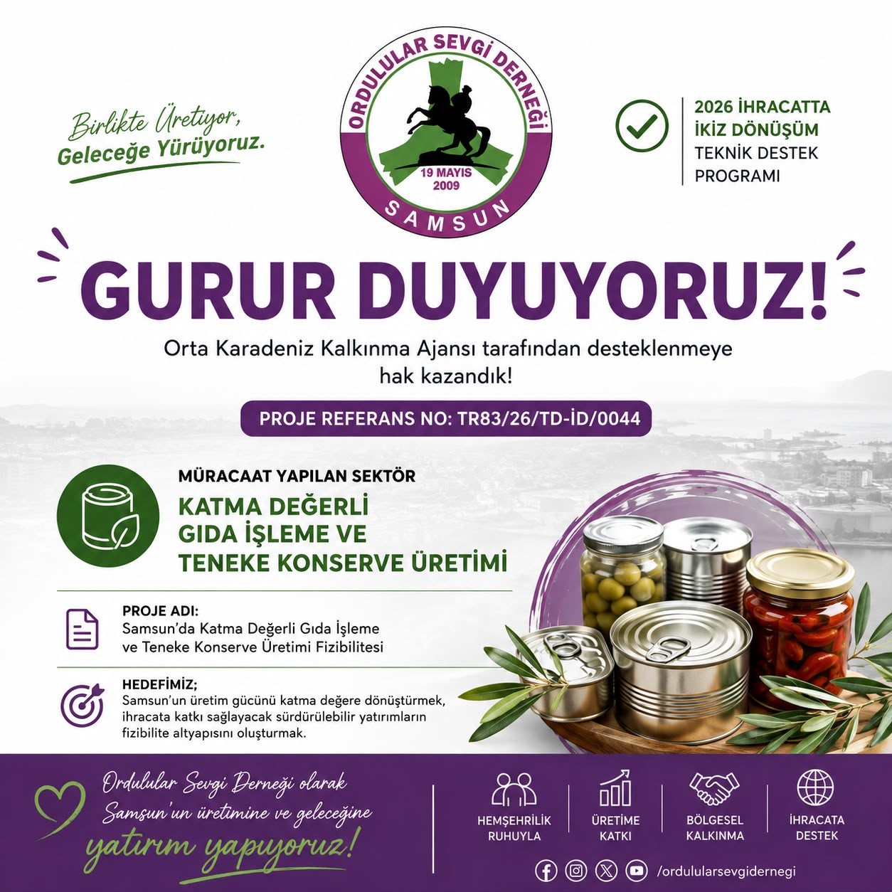 Samsun’un tarımsal gücü sanayiye dönüşecek