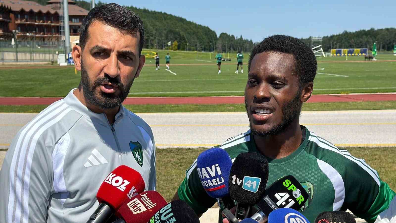 Kocaelisporlu Baku&rsquo;dan taraftarlara: "Mesajımı sahada vereceğim"