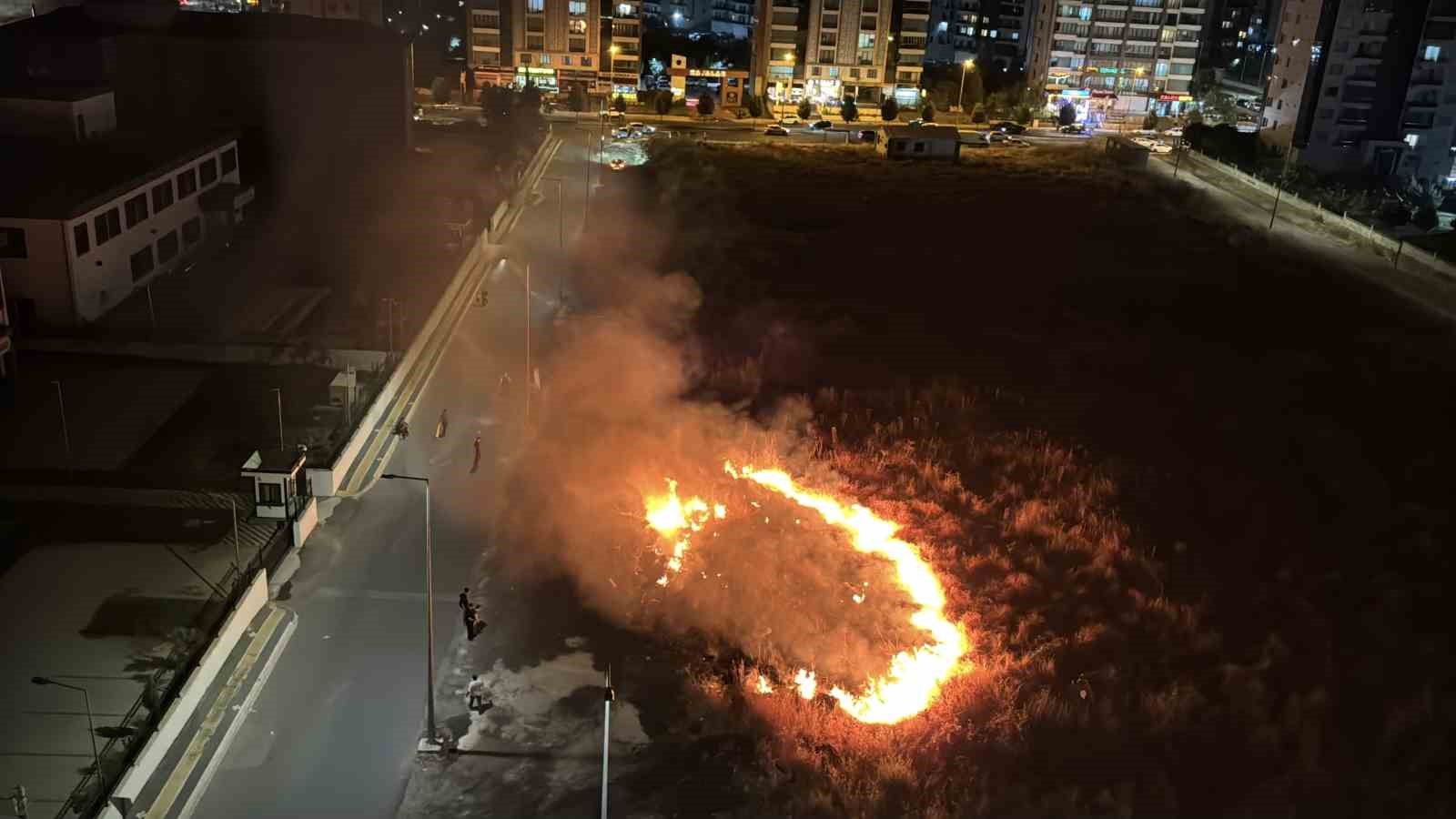 Diyarbakır’da meydan gelen anız yangını korku ve paniğe yol açtı