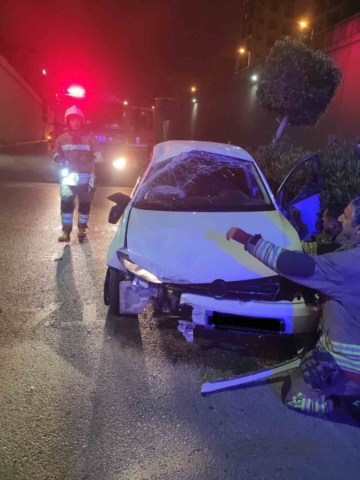 İskenderun&rsquo;da trafik kazası: 1 yaralı