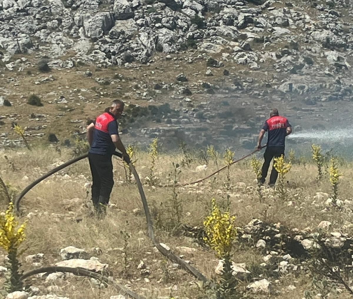 Besni’de 50 dönümlük alan yandı
