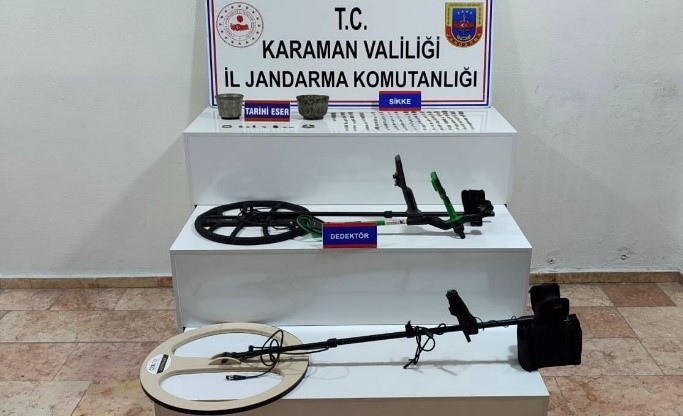 Karaman&rsquo;da tarihi eser ele ge&ccedil;irildi: 6 tutuklama