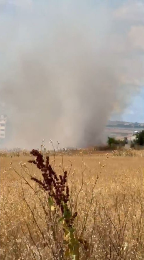 Silivri’de otluk alanda yangın