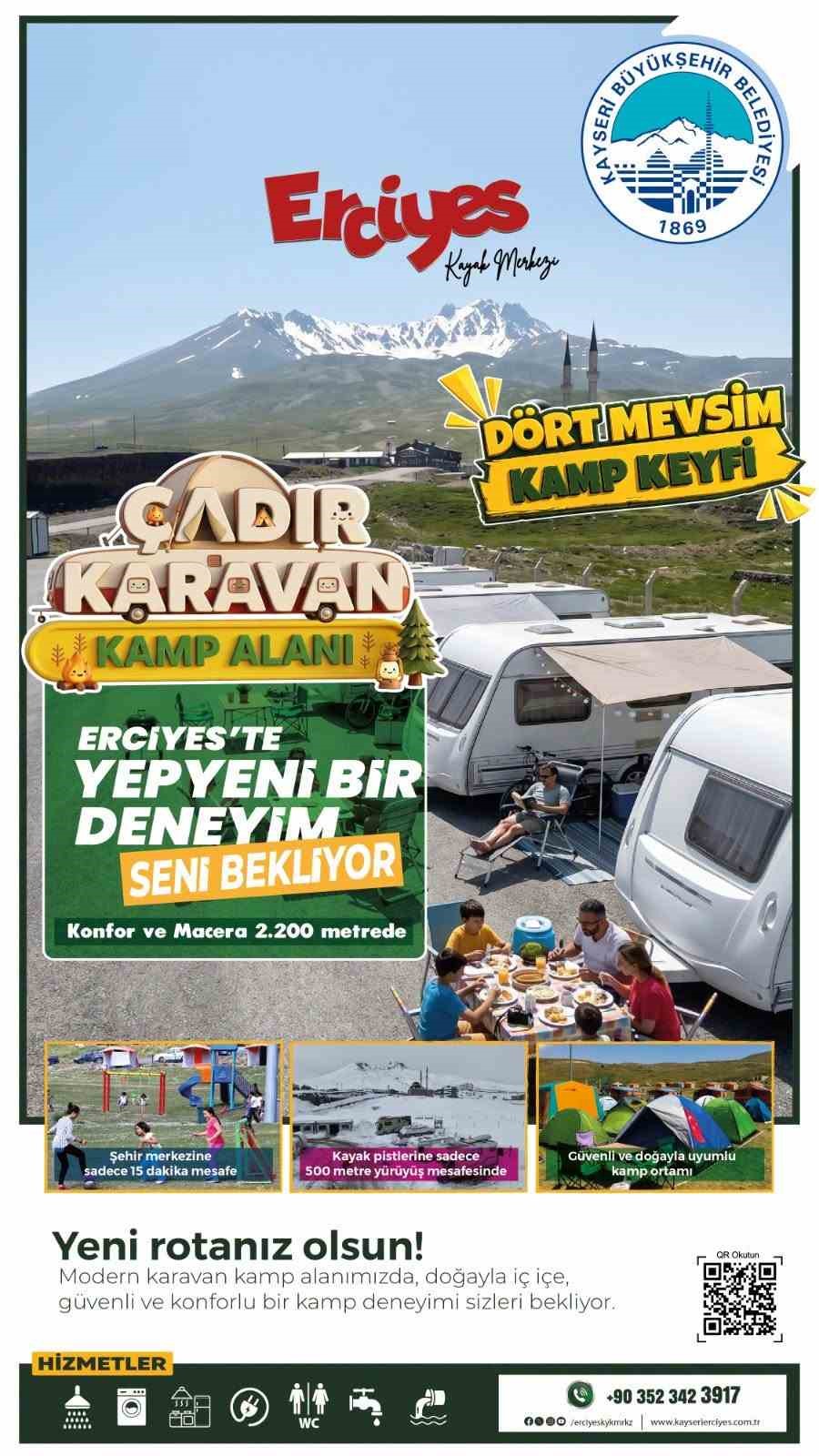Erciyes’te doğa, spor, macera ve heyecan dolu bir yaz