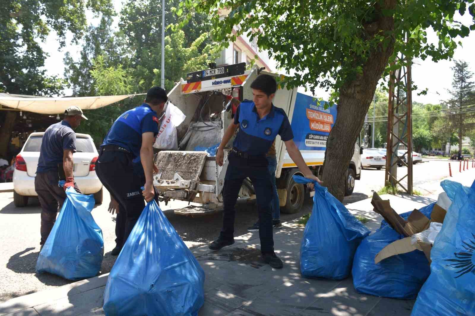 Siverek’te ele geçirilen tonlarca bozuk ürün imha edildi