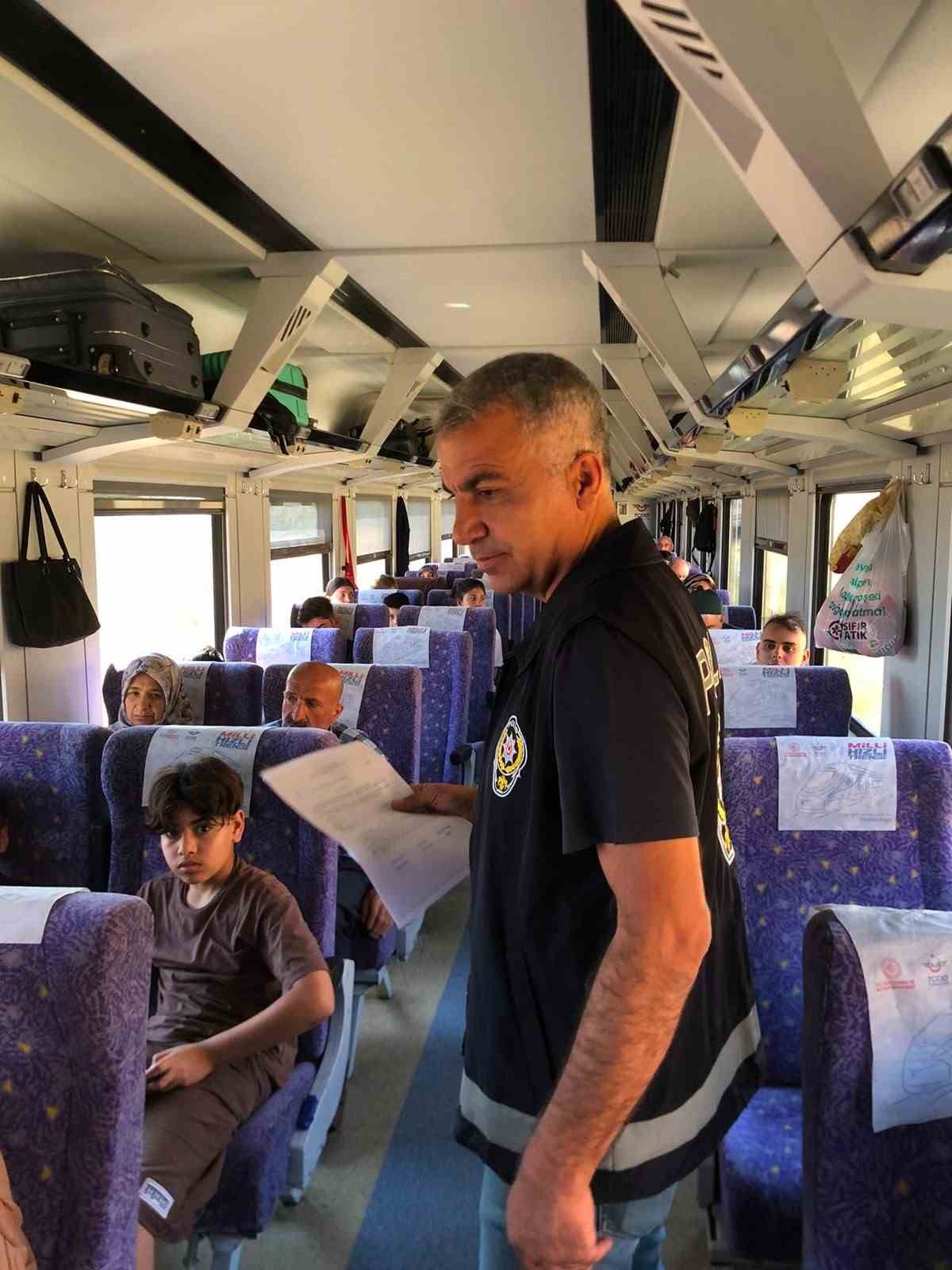 Yerköy’den geçen ‘Doğu Ekspresi’nde 81 yolcu sorgulandı