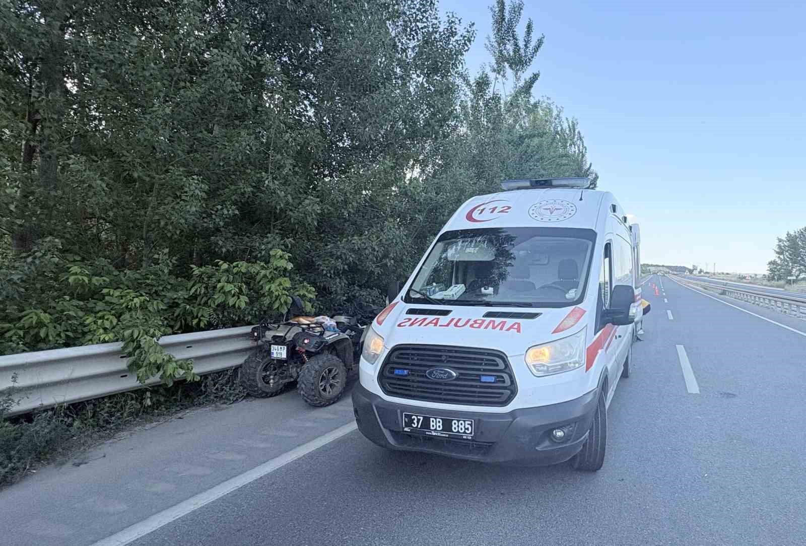 Kastamonu&rsquo;da ATV kazası: 1 yaralı