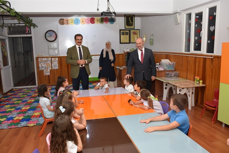 Kaymakam Güldoğan,Yaz Kur’an Kursu öğrencileriyle buluştu