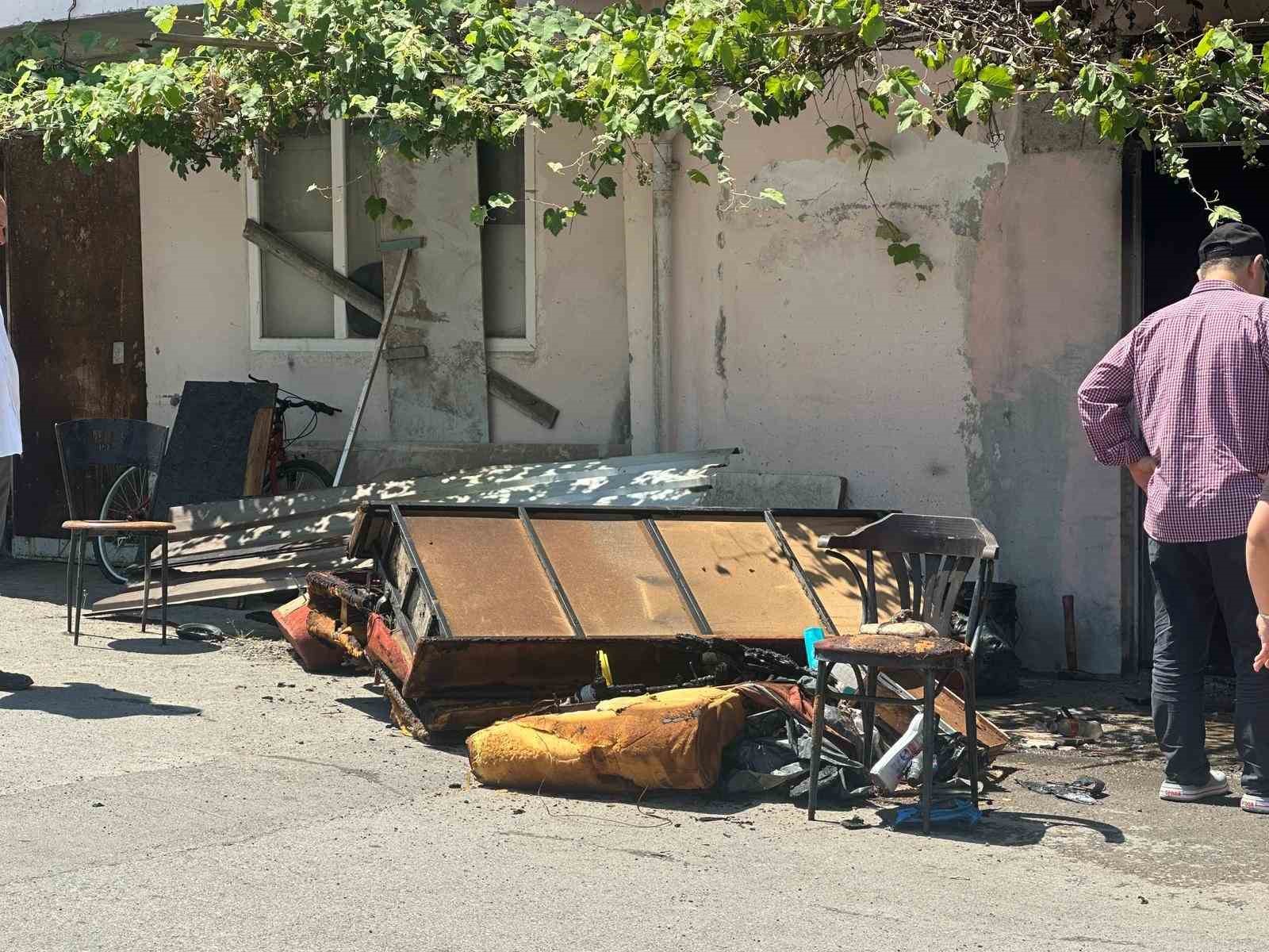Samsun’da yangın paniği