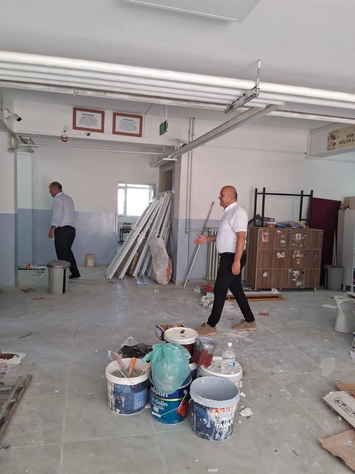 Çermik’te okullar yeni eğitim ve öğretim yılına hazırlanıyor