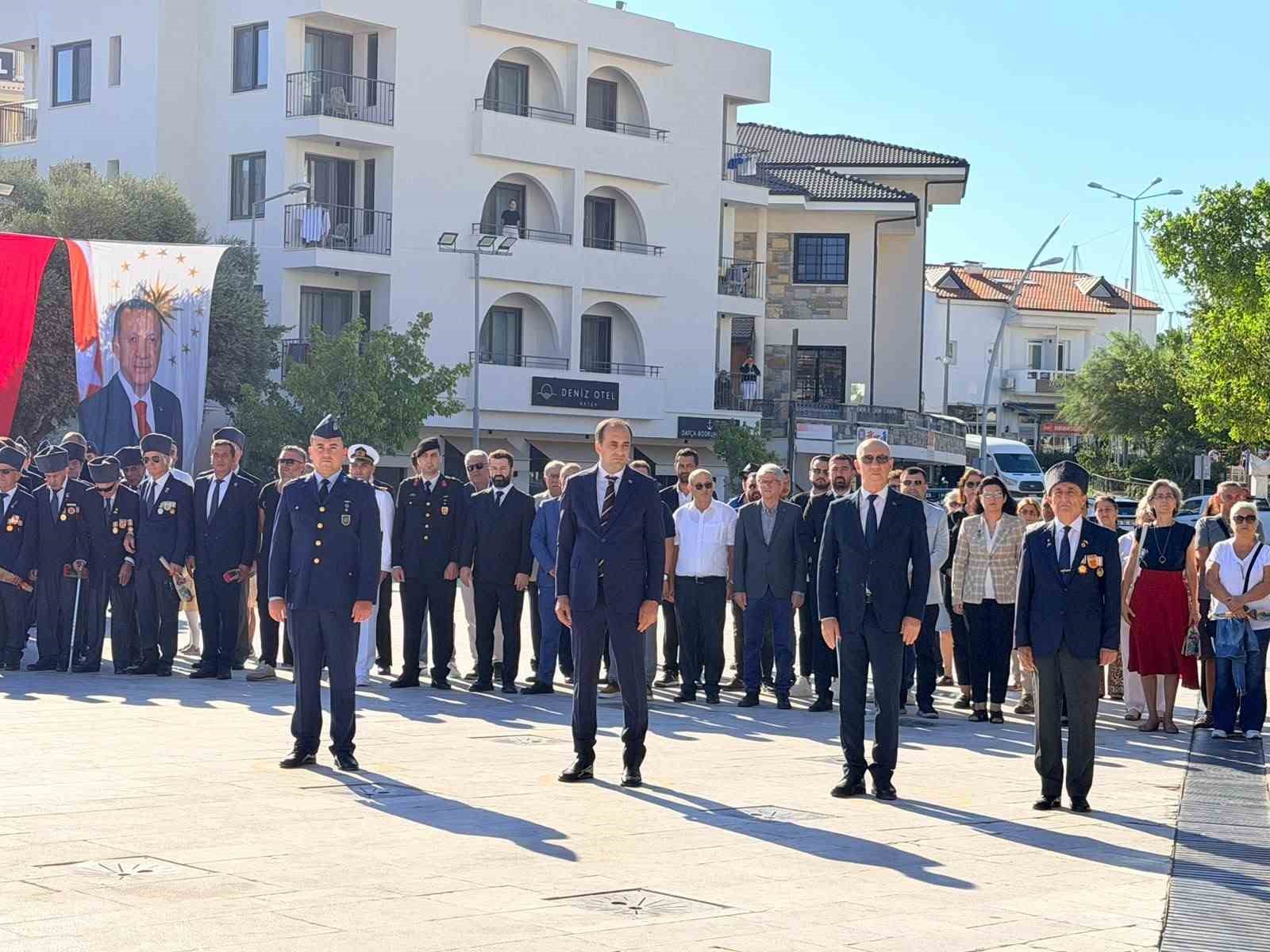 Datça’da gaziler için tören düzenlendi