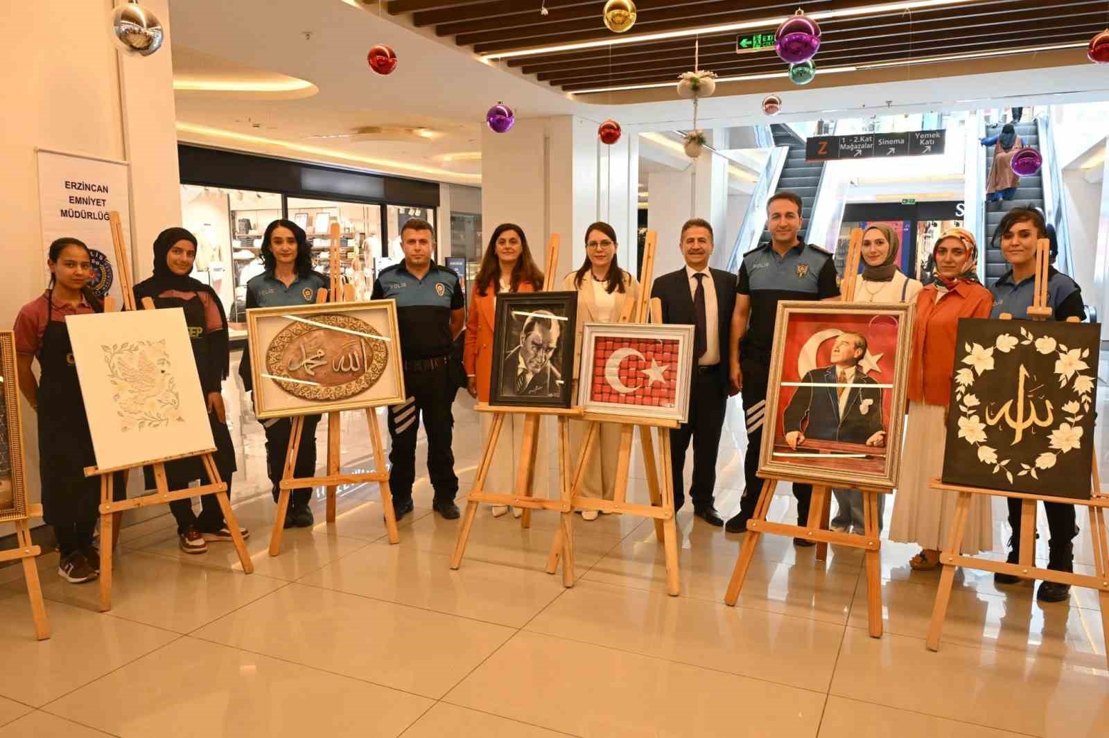 ÇOGEP kapsamında hazırlanan rölyef eserler sergilendi