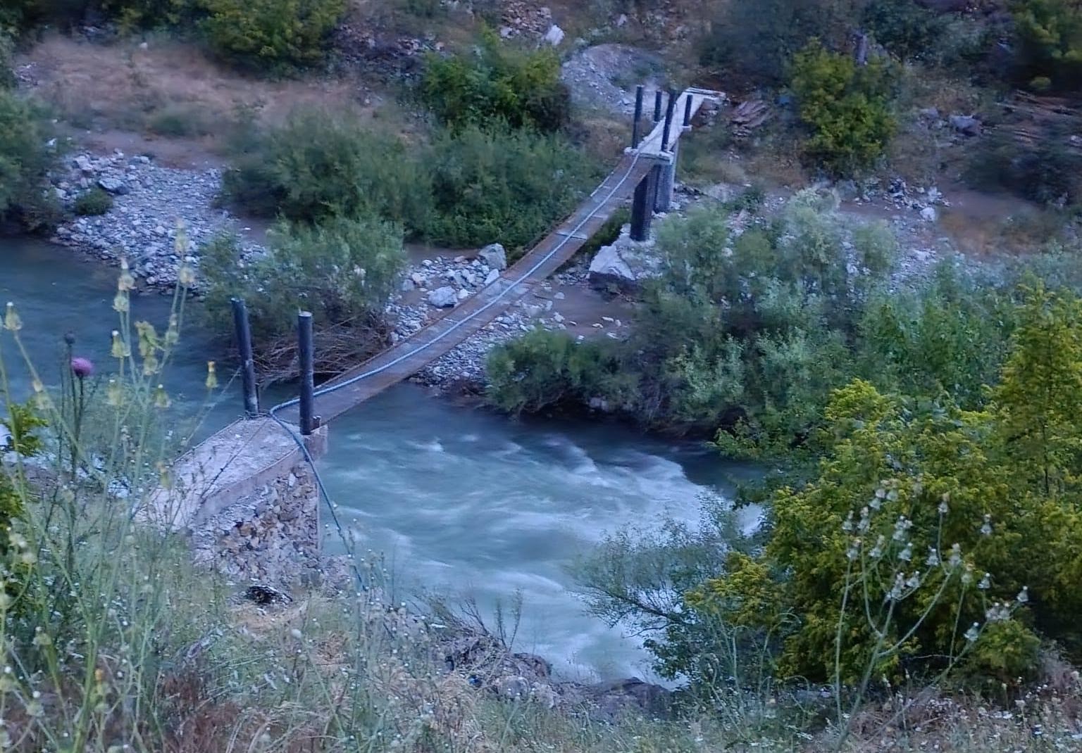 Nehirde kaybolan şahıs için arama çalışması başlatıldı