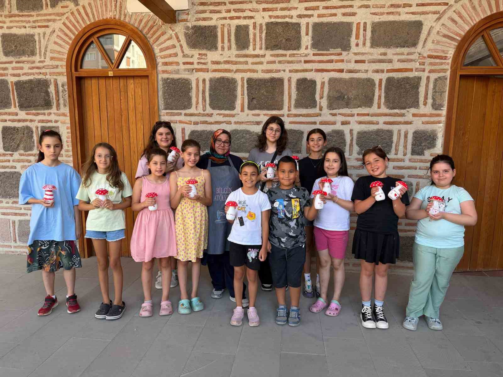 Tarihi Kurşunlu Han’da atölye günlerine yoğun ilgi