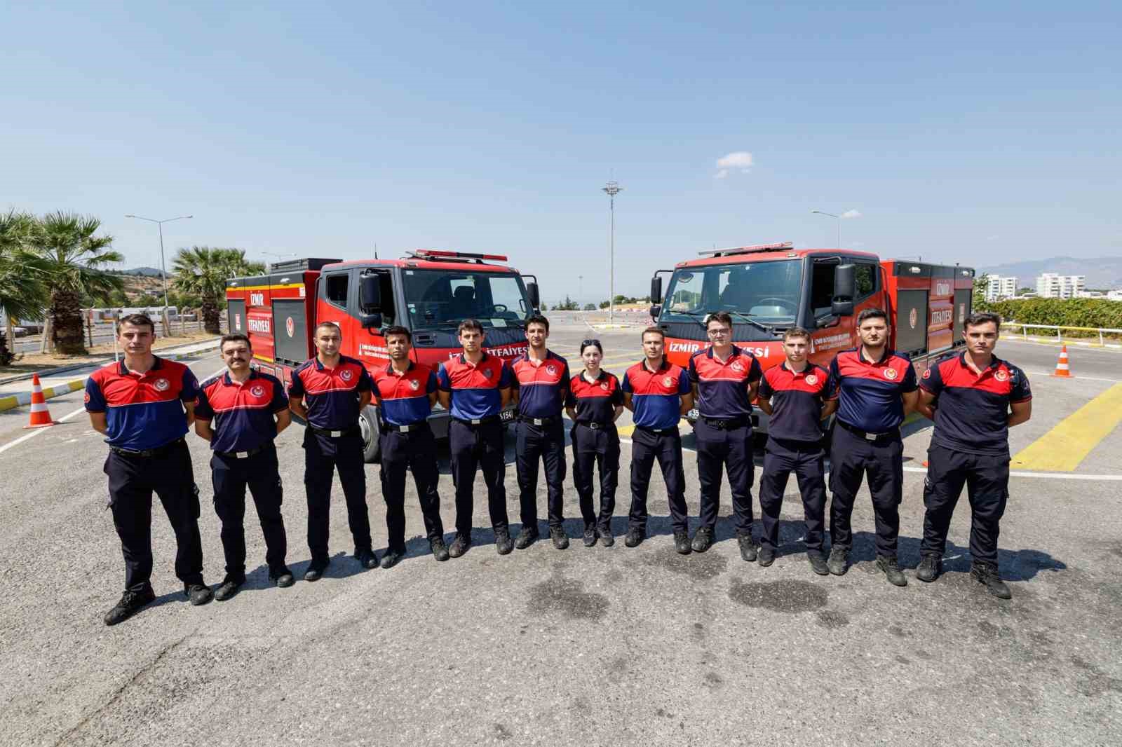 İzmir İtfaiyesi’nin şoförleri zorlu eğitimlerden geçiyor