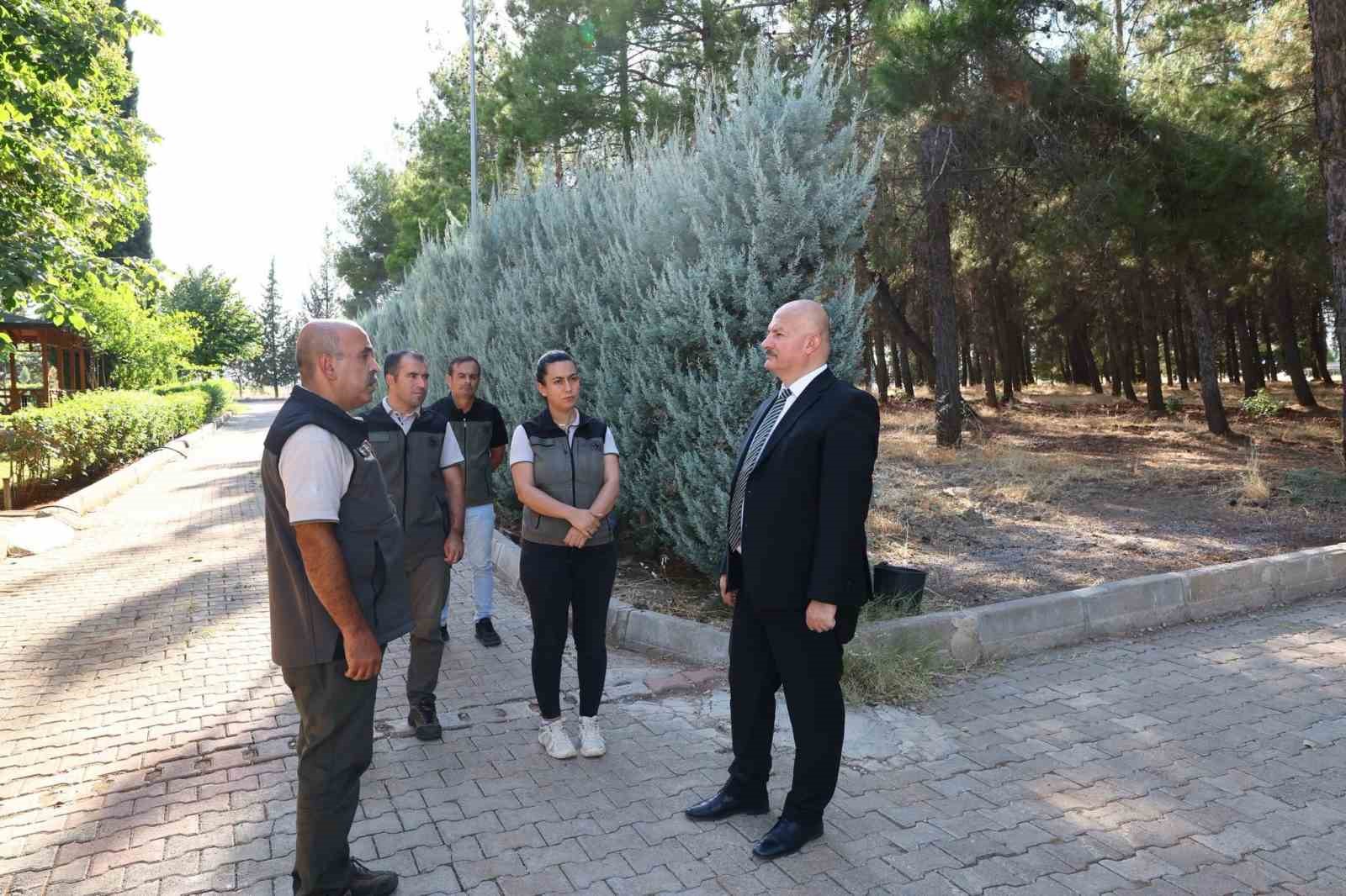 Vali Küçük, Orman Fidanlık Müdürlüğü’nde incelemelerde bulundu