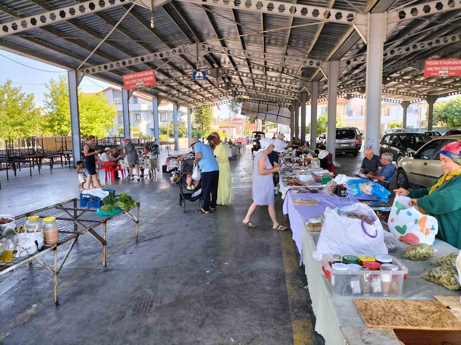 K&ouml;yceğiz Kadın &Uuml;retici Pazarı aile b&uuml;t&ccedil;esine katkı sağlıyor