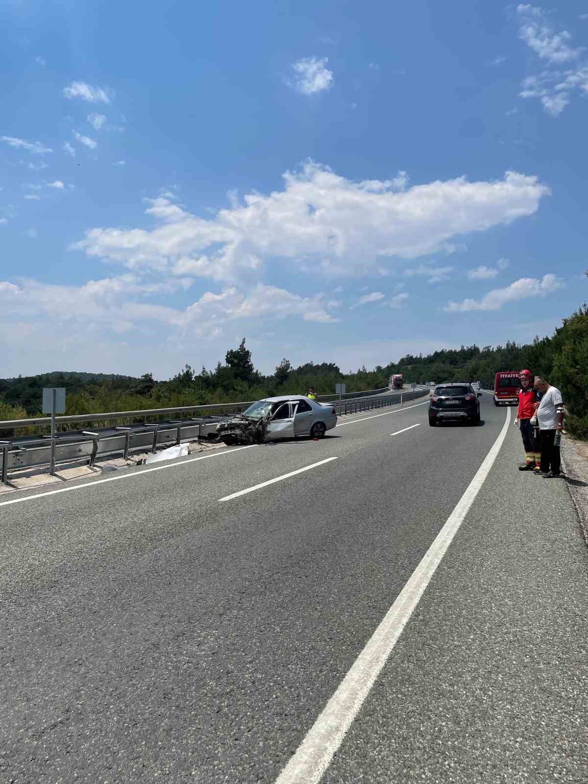 Edremit-Balıkesir karayolunda trafik kazası