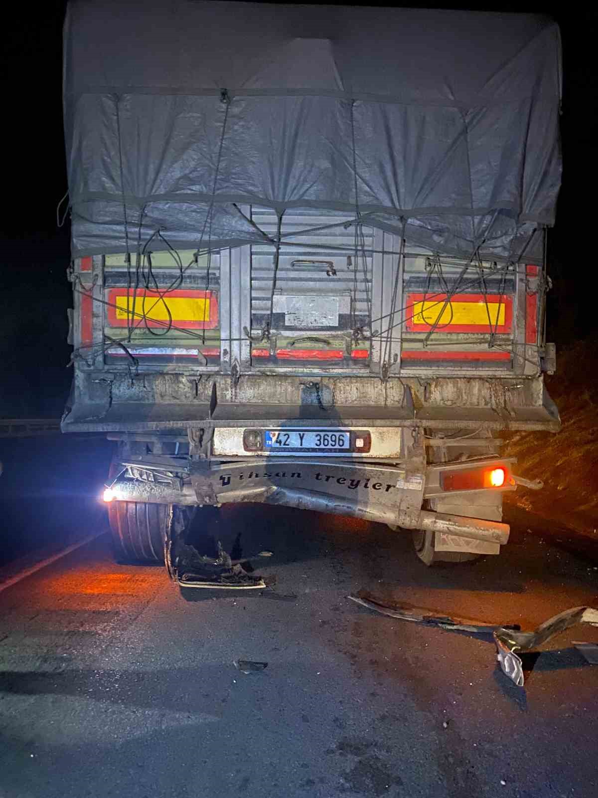 Trafik kazasında bir kişi hayatını kaybetti
