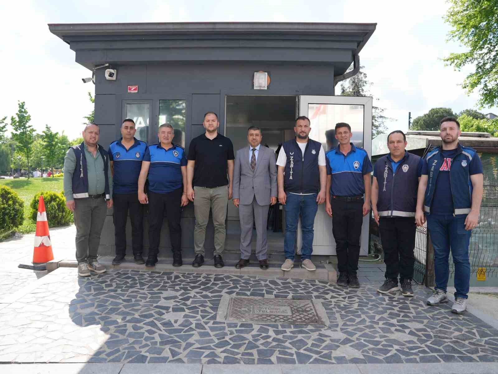Bayram mesaisindeki zabıta ekiplerine ziyaret