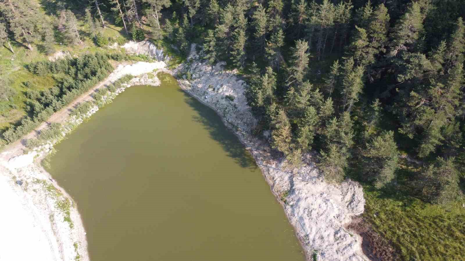 Bolu’da orman yangınlarına müdahalede kritik rol oynayan Sarpıncık Göleti’nde temizlik yapıldı