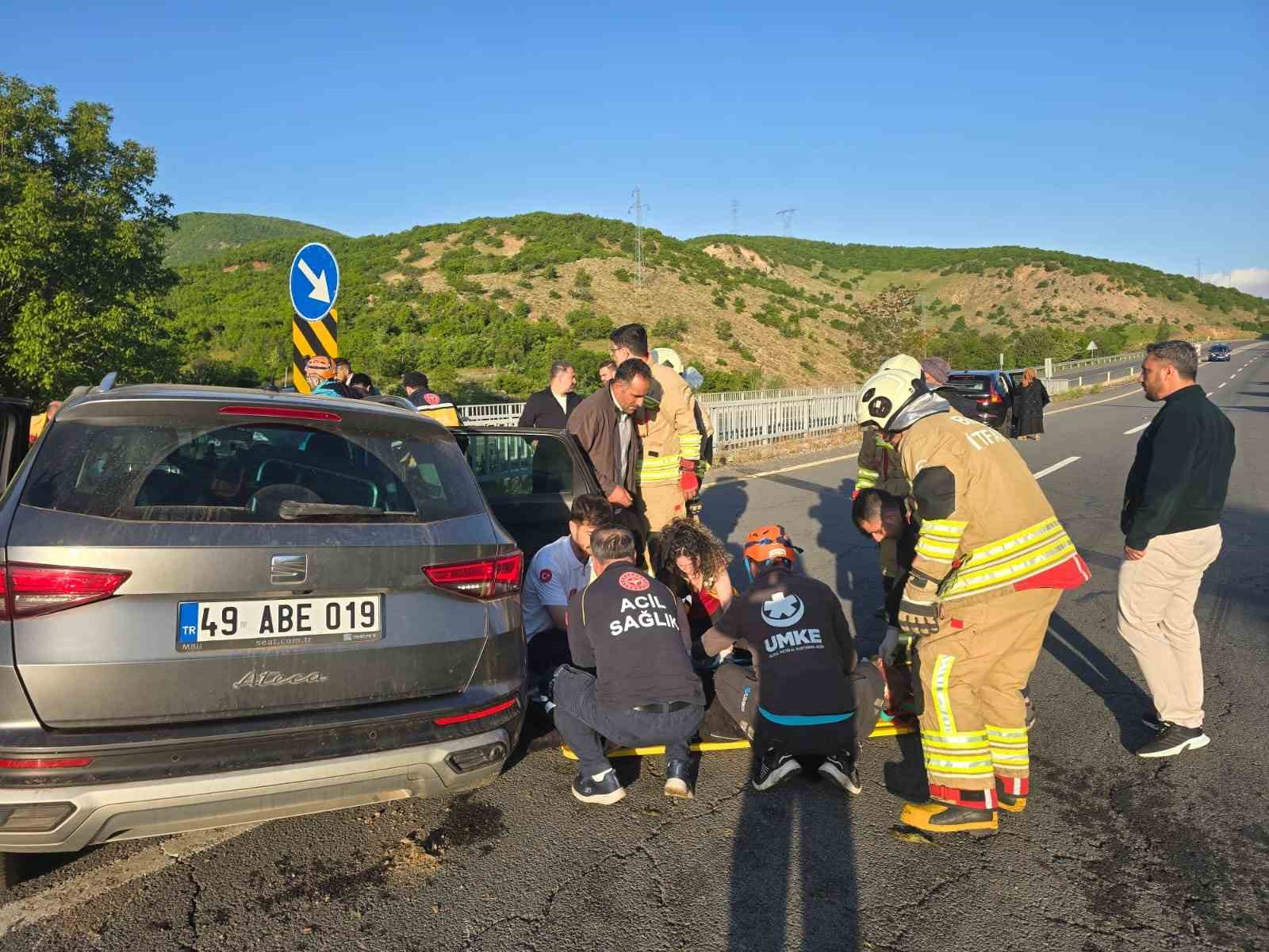 Bing&ouml;l&rsquo;de trafik kazası 5 yaralı
