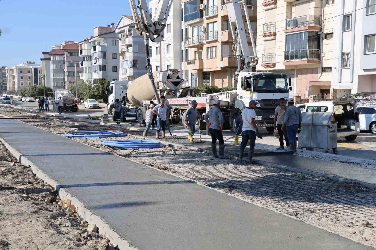 Söke’de Bisiklet ve Yürüyüş Yolu Projesi’nde ikinci etap hızlandı