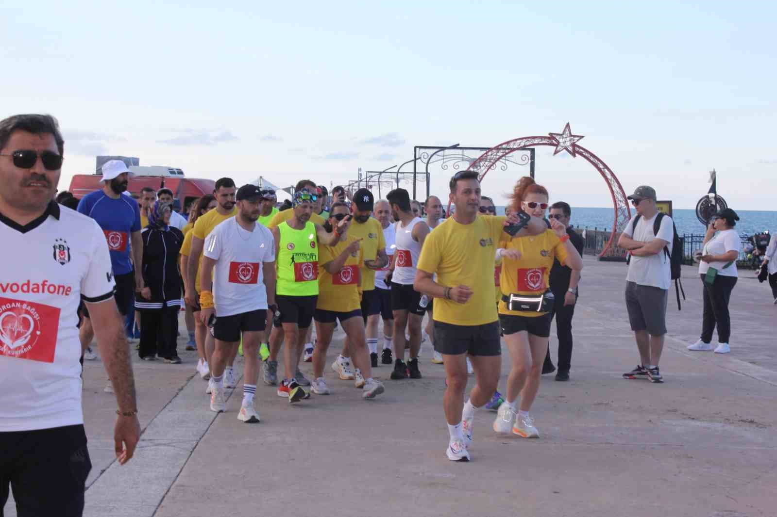 Organ bağışına dikkat çekmek için farkındalık koşusu