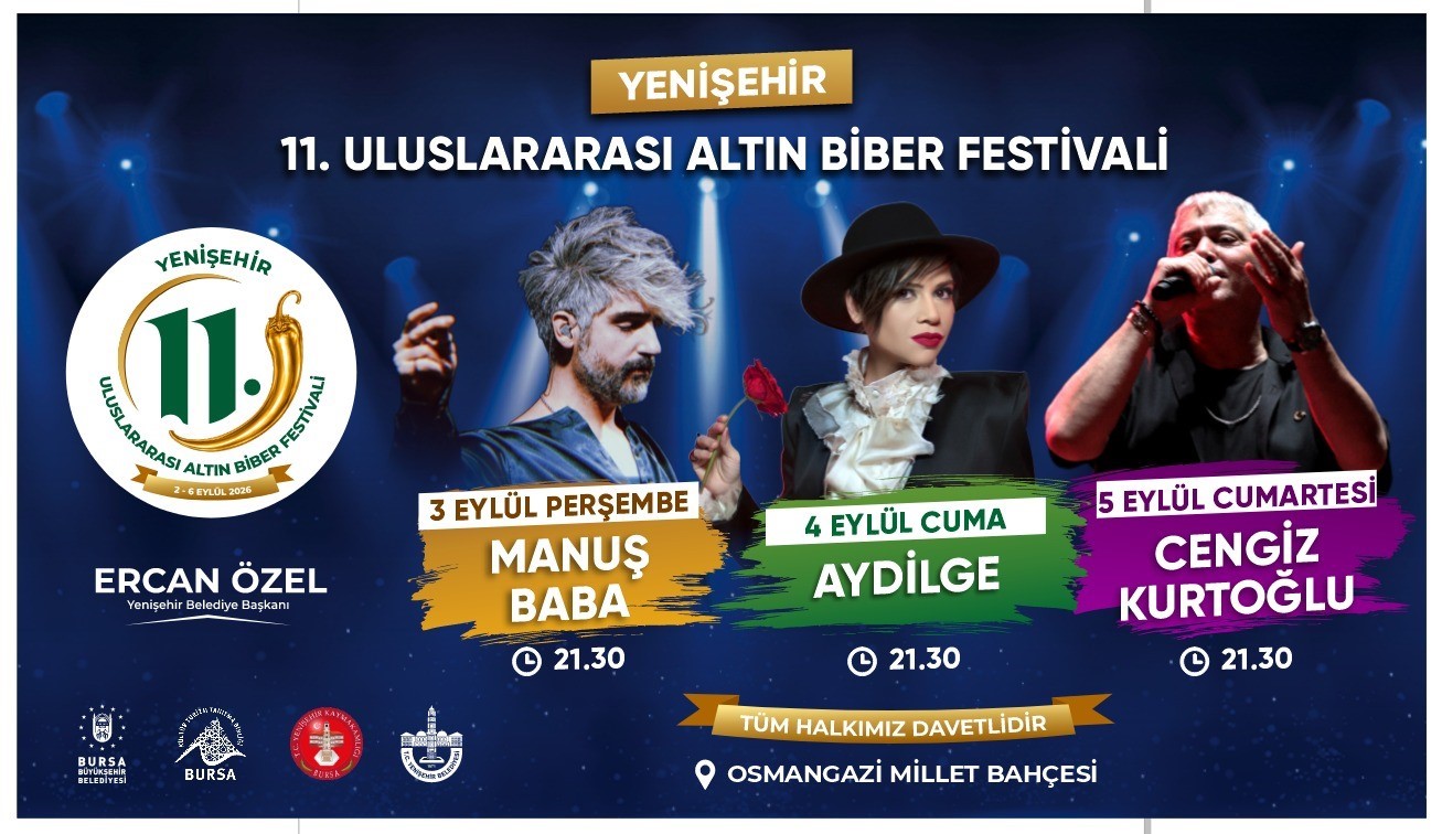 Yenişehir’de 11’inci ’Uluslararası Altın Biber Festivali’ için geri sayım başladı